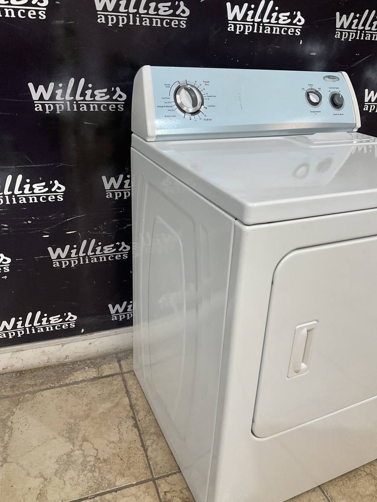 Whirlpool Used Electric Dryer 220volts (30 AMP) 29inches {3 prong} (White) 