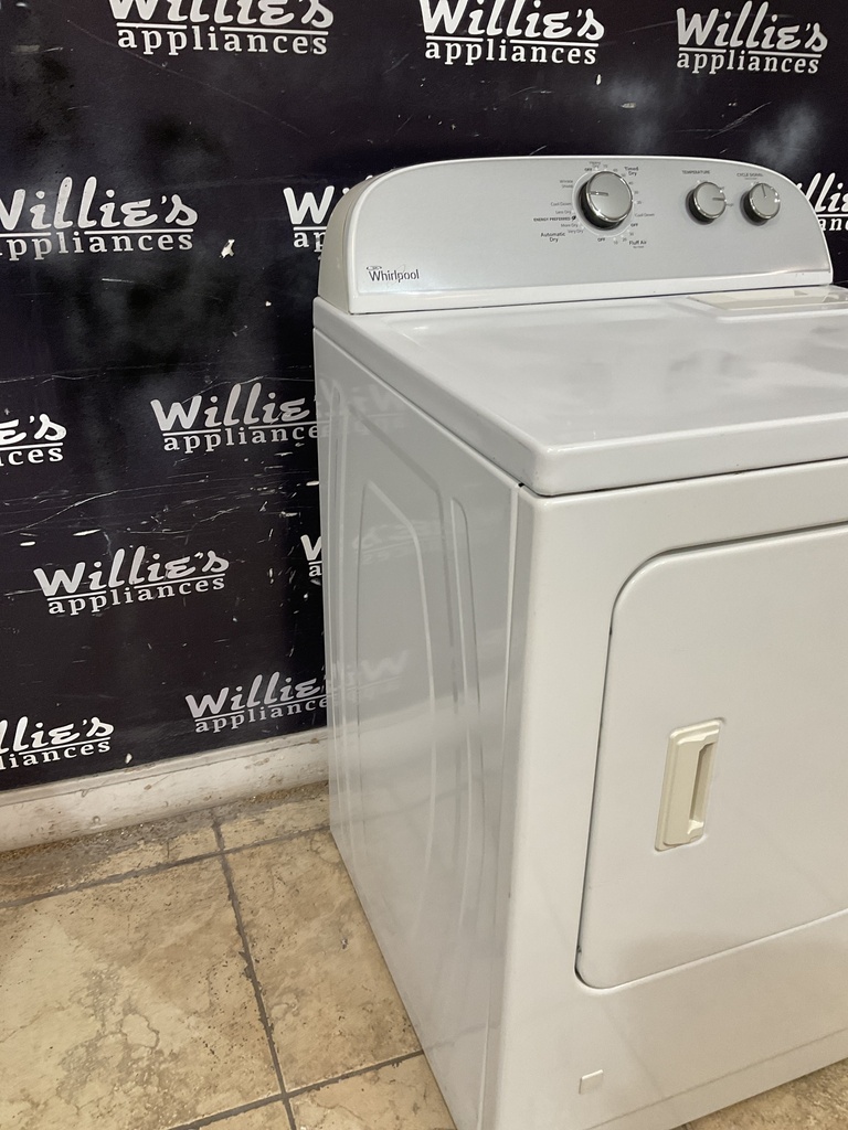 Whirlpool Used Electric Dryer 220volts (40/50 AMP) 29inches {4 prong} (White) 