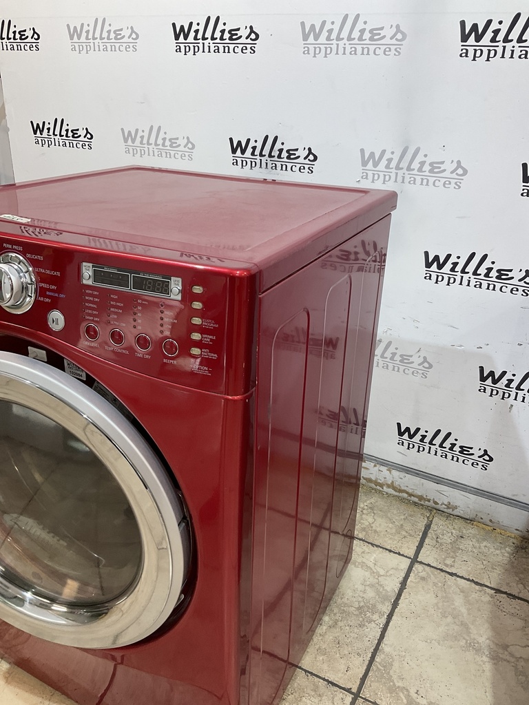 Lg Used Natural Gas Dryer 27inches (Red) 