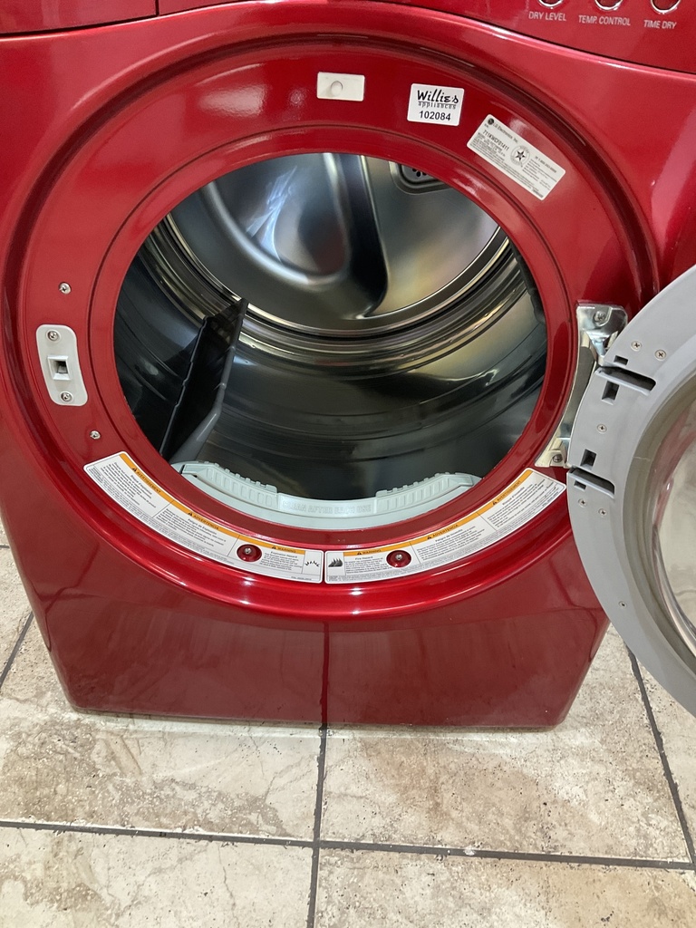 Lg Used Natural Gas Dryer 27inches (Red) 