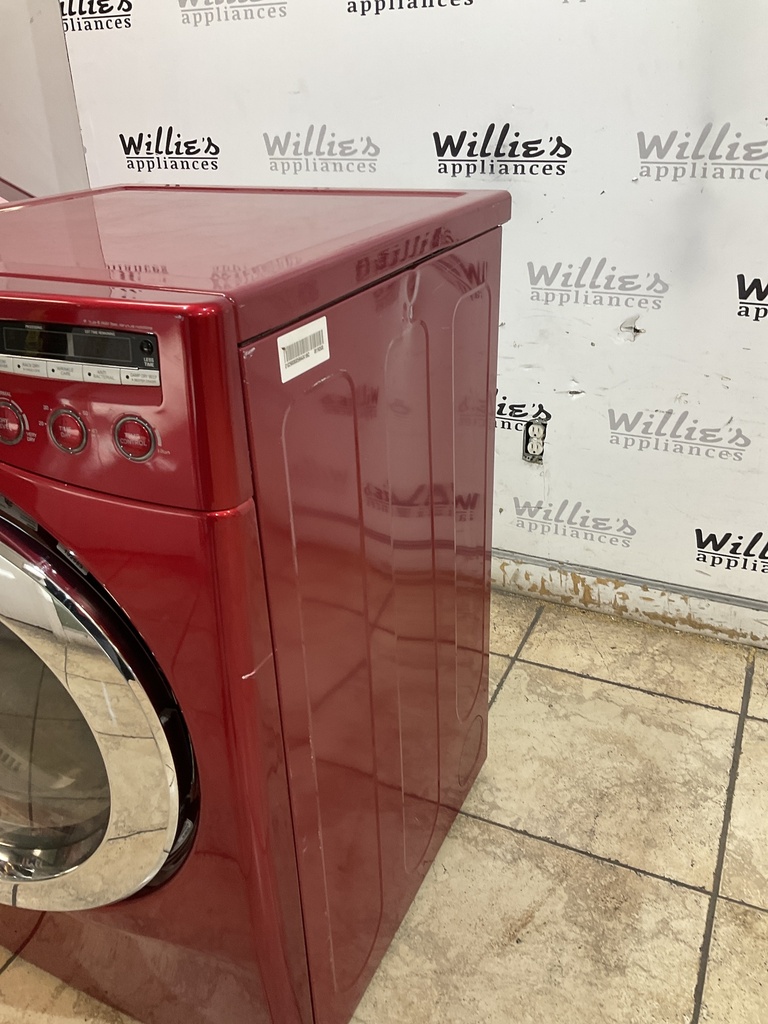 Lg Used Electric Dryer 220volts (30 AMP) 27inches {4 prong} (Red) 