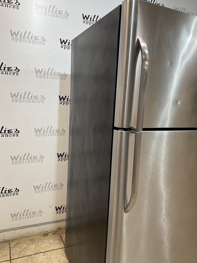 Frigidaire Used Refrigerator Top and Bottom 30x68 1/2” (Stainless Steel) 