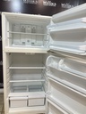 Whirlpool Used Refrigerator Top and Bottom 28x62 1/2” (Bisque) 