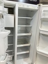 Whirlpool Used Refrigerator Side by Side 33 1/2” x 66 1/2” (White) 