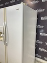 Whirlpool Used Refrigerator Side by Side 33 1/2” x 66 1/2” (White) 