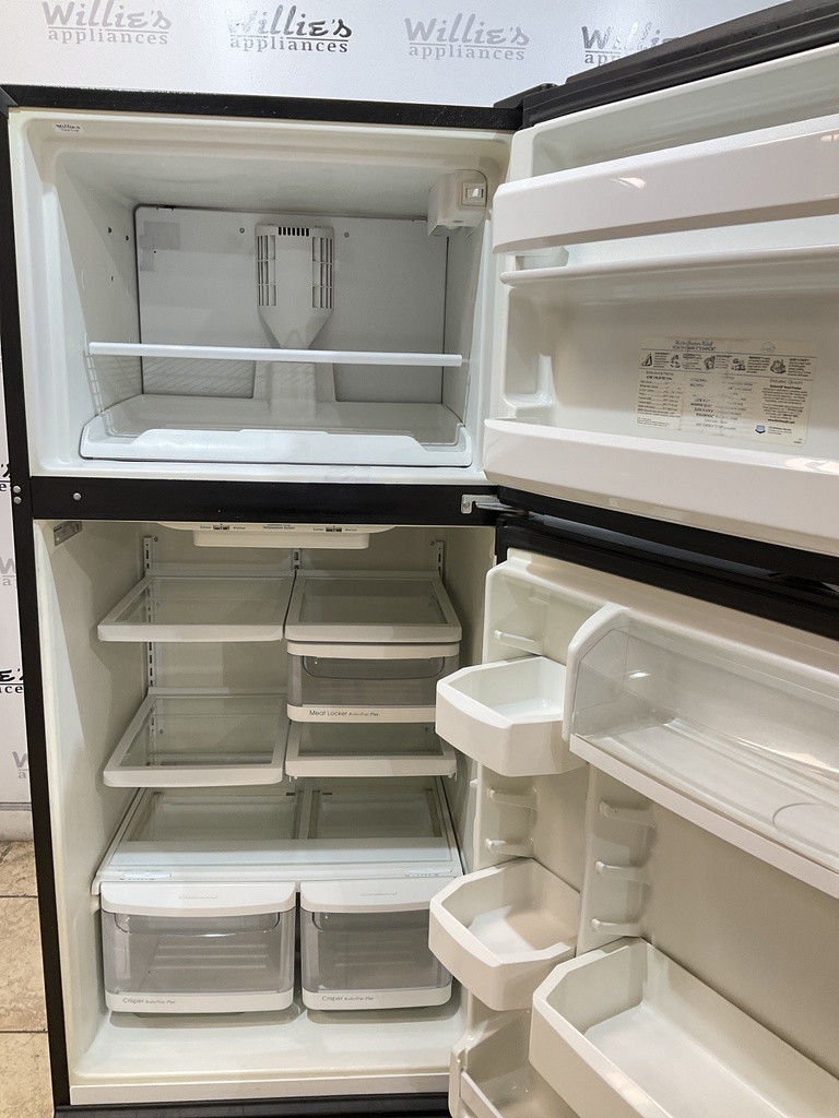 KitchenAid Used Refrigerator Top and Bottom 30 1/2” x 66 1/2” (Black) 