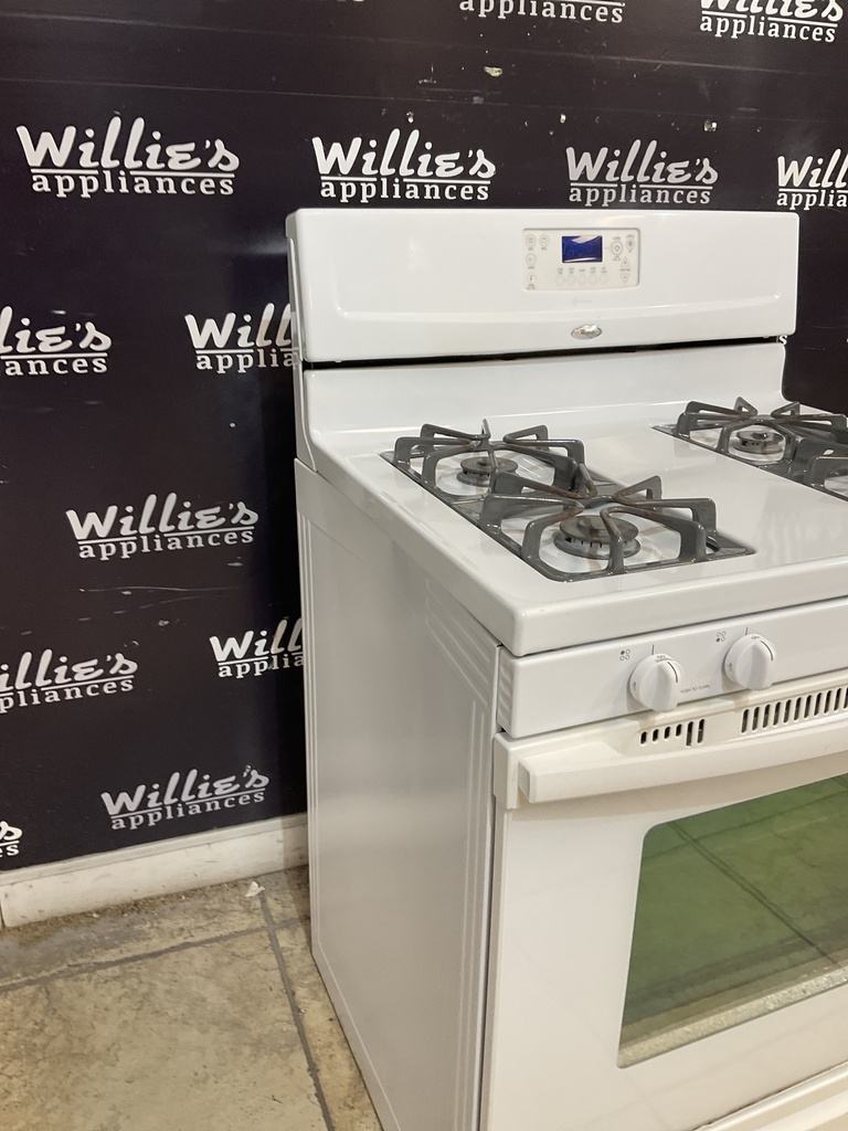 Whirlpool Used Natural Gas Stove 30inches (White)  