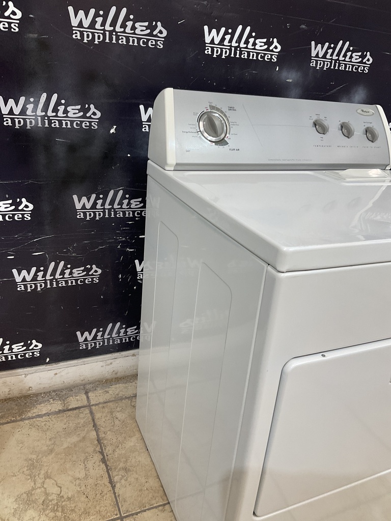 Whirlpool Used Electric Dryer 220volts (30 AMP) 29inches {3 prong} (White) 