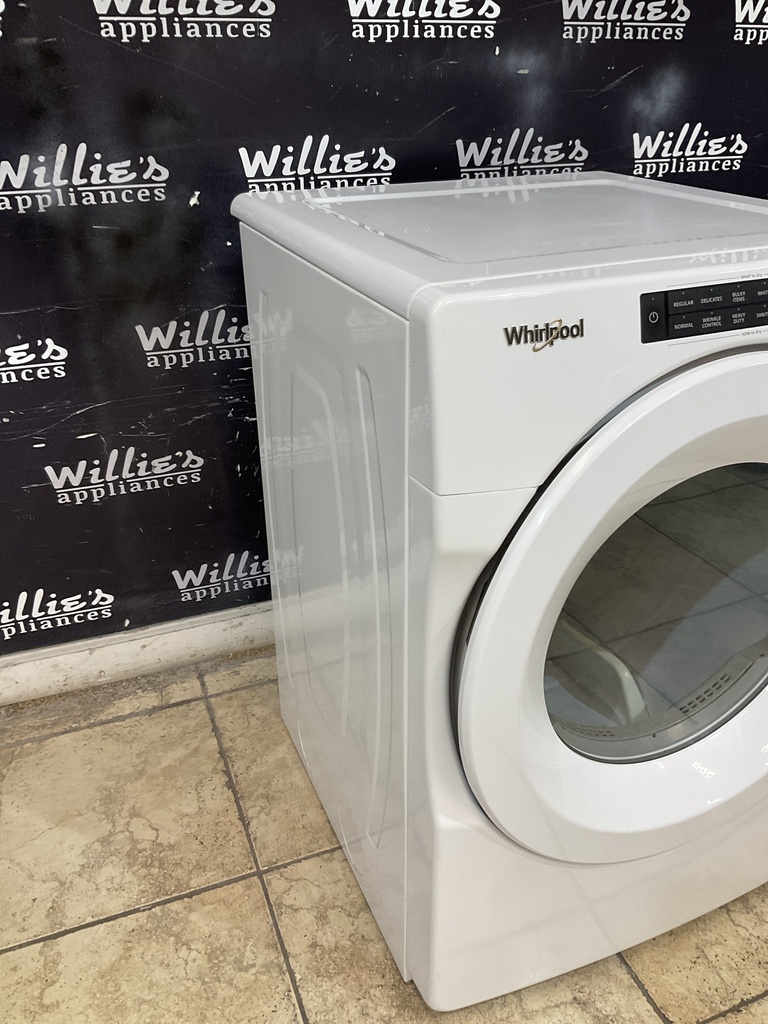 Whirlpool Used Electric Dryer 220volts (30 AMP) 27inches {4 prong} (White) 