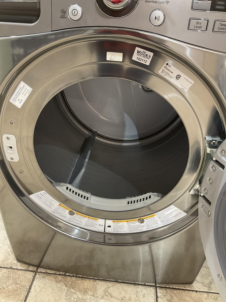 Lg Used Electric Dryer 220volts (30 AMP) 27inches {3 prong} (Grey)