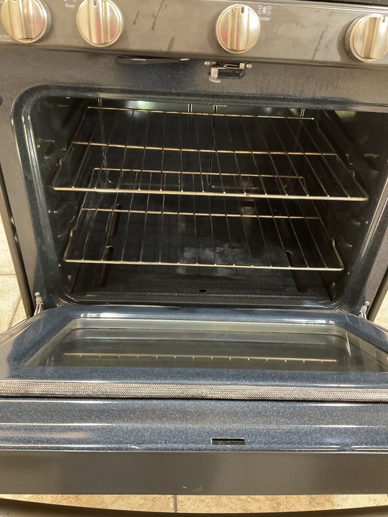 Ge Used Natural Gas Stove 30inches (Black Stainless)