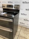 Ge Used Electric Stove Double Oven 220volts (40/50 AMP) 30inches {no cord} (Stainless steel) 