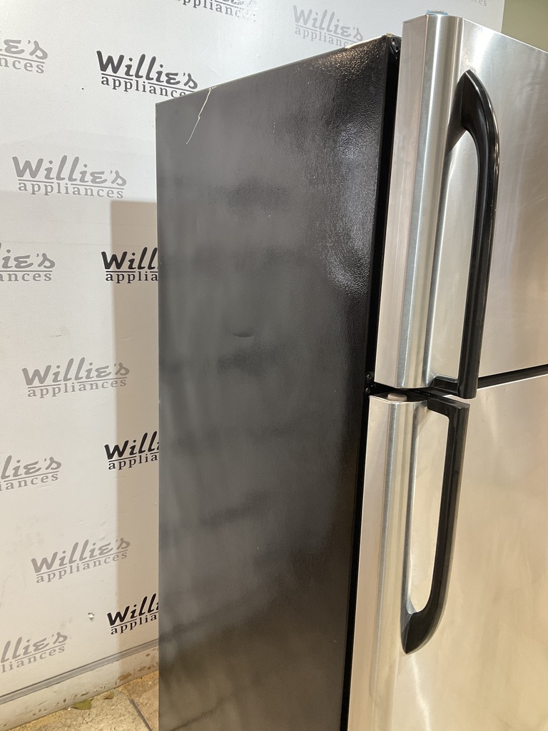 Frigidaire Used Refrigerator Top and Bottom 30x65 1/2” (Stainless Steel) 