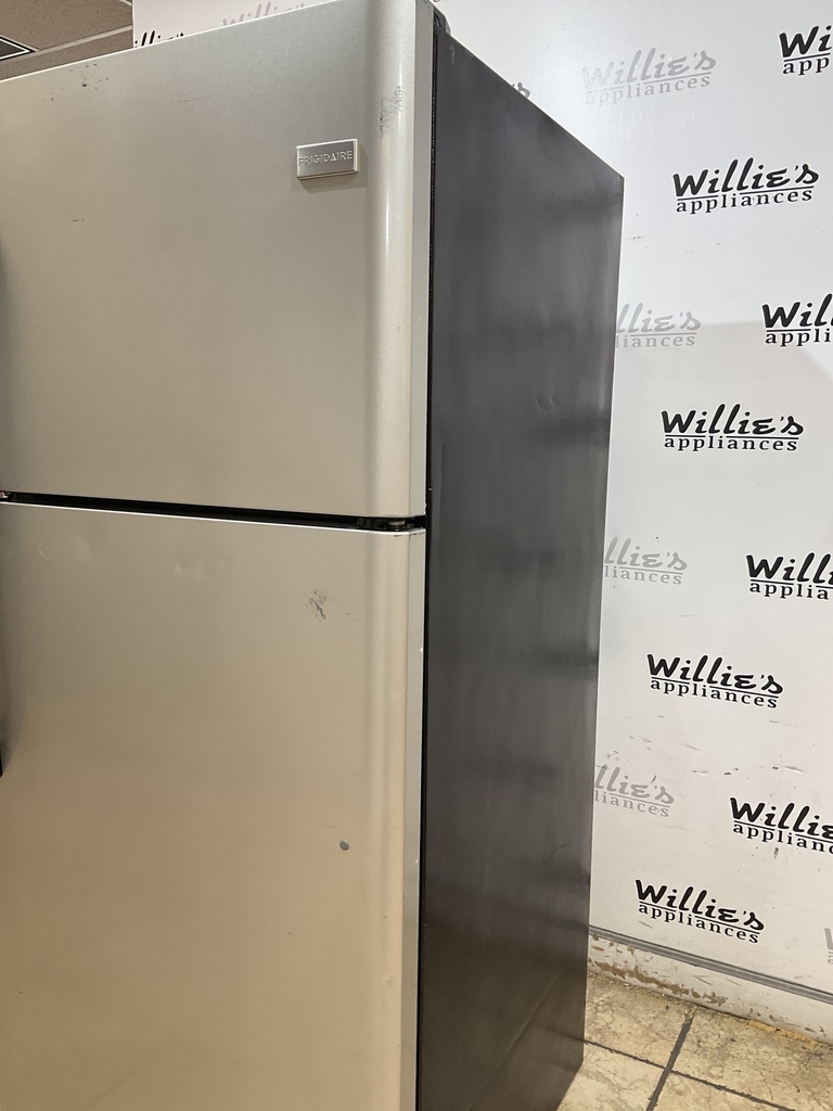 Frigidaire Used Refrigerator Top and Bottom 30x68 1/2” (Stainless Steel) 