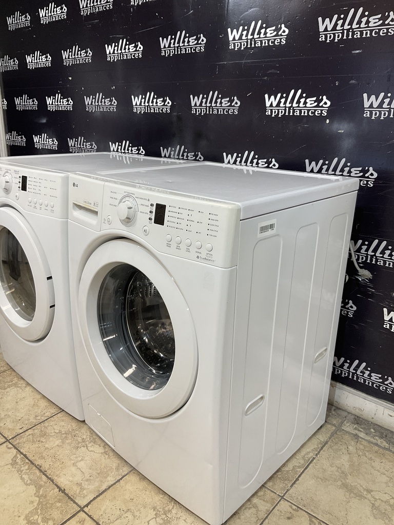 Lg Used Electric Set Washer/Dryer 220volts (30 AMP) 27inches {3 prong} (White) 