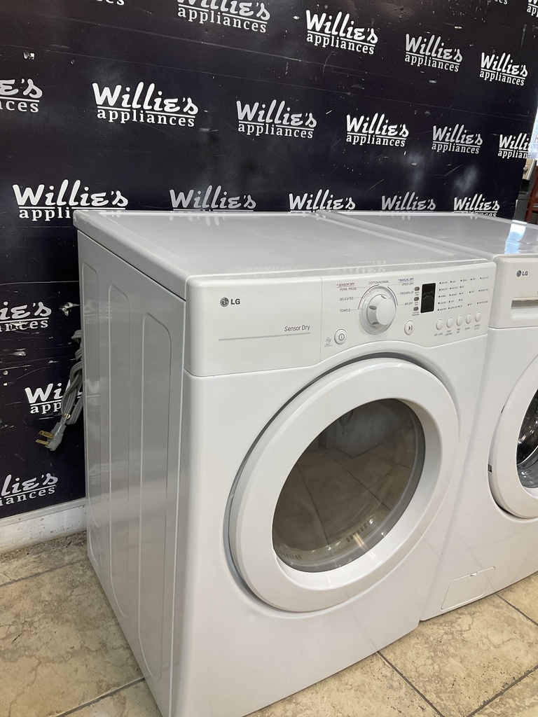 Lg Used Electric Set Washer/Dryer 220volts (30 AMP) 27inches {3 prong} (White) 