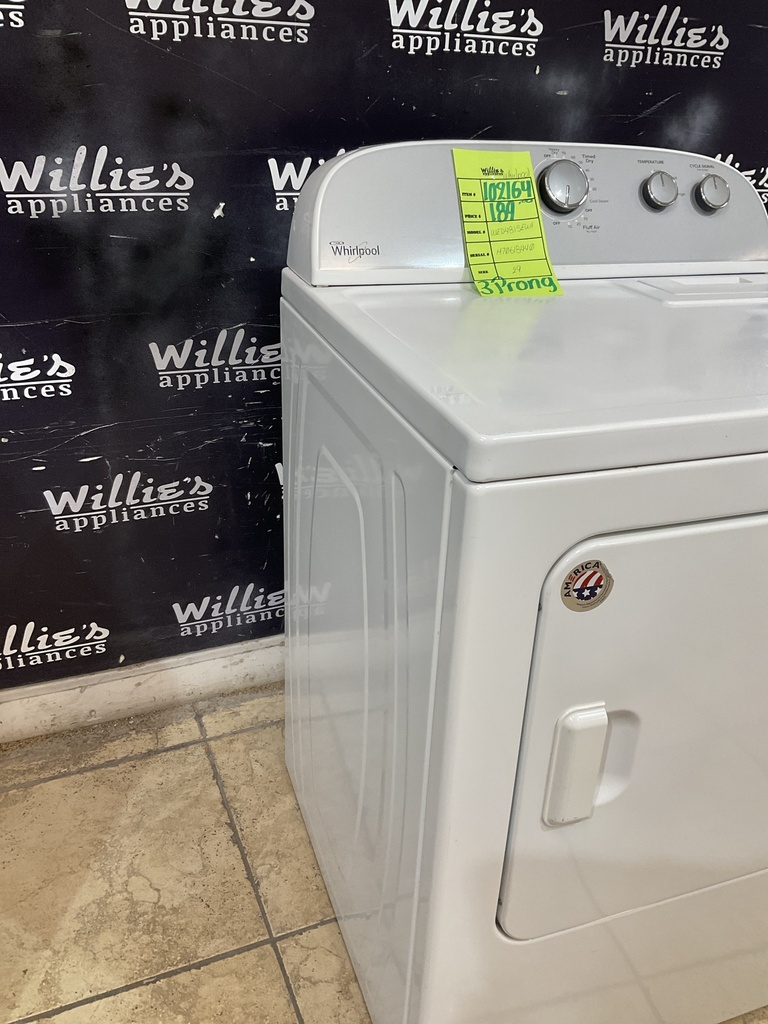 Whirlpool Used Electric Dryer 220volts (30 AMP) 29inches {3 prong} (white) 