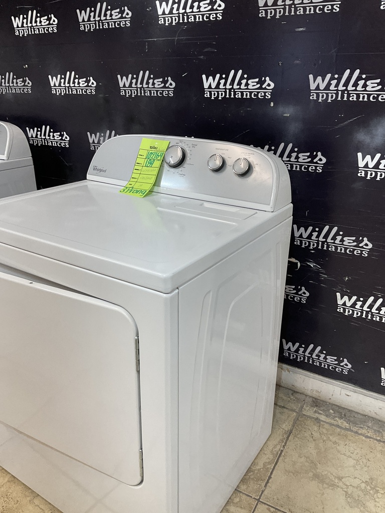 Whirlpool Used Electric Dryer 220volts (30 AMP) 29inches {3 prong} (white) 