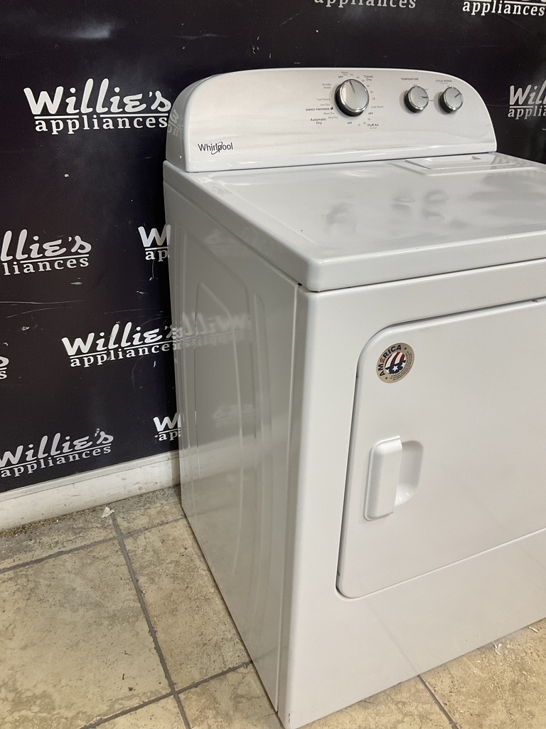 Whirlpool Used Electric Dryer 220volts (30 AMP) 29inches {no cord} (White) 
