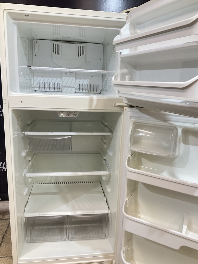 Frigidaire Used Refrigerator Top and Bottom 28 1/2” x 65 1/2” (Bisque) 