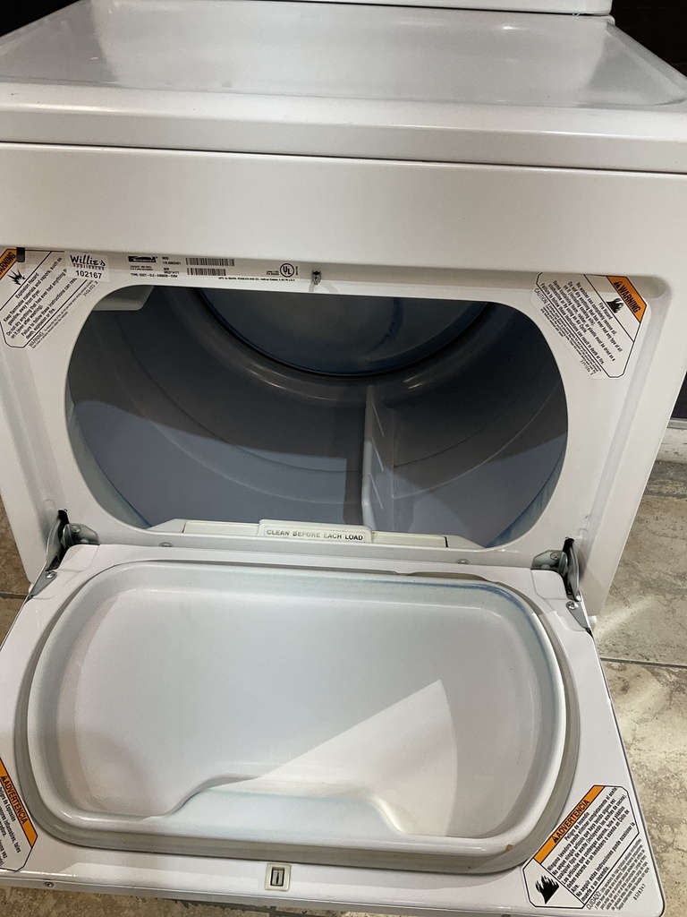 Kenmore Used Electric Dryer 220volts (30 AMP) 27inches {no cord} (White) 