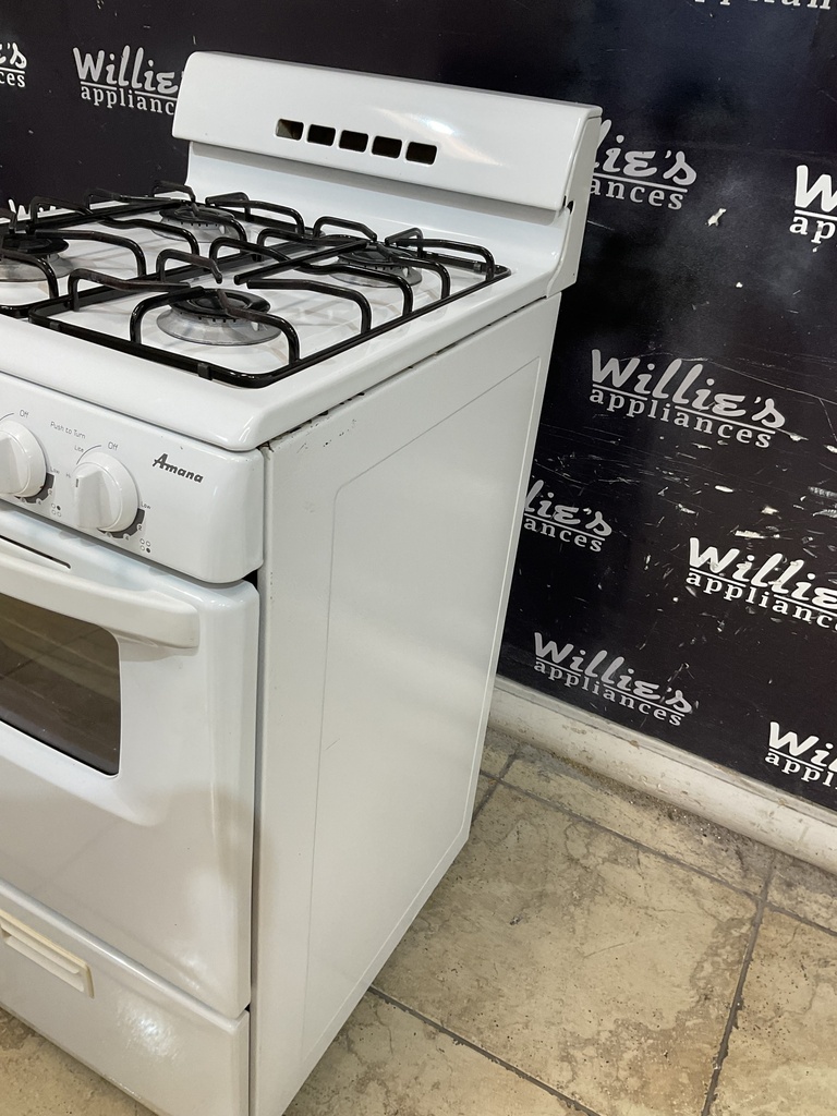 Amana Used Natural Gas Stove 20inches (White) 