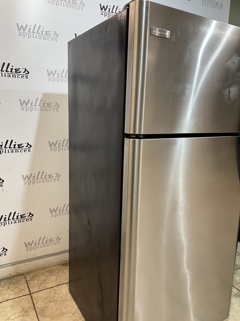 Frigidaire Used Refrigerator Top and Bottom 30x65 1/2’ (Stainless Steel) 