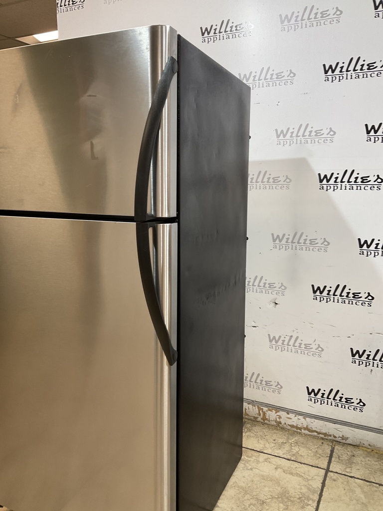 Frigidaire Used Refrigerator Top and Bottom 30x65 1/2’ (Stainless Steel) 