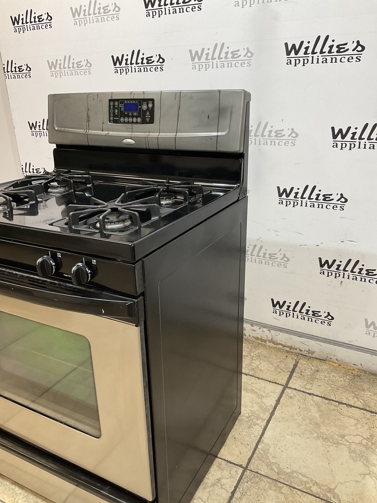 Whirlpool Used Natural Gas Stove 30inches (Stainless Steel)