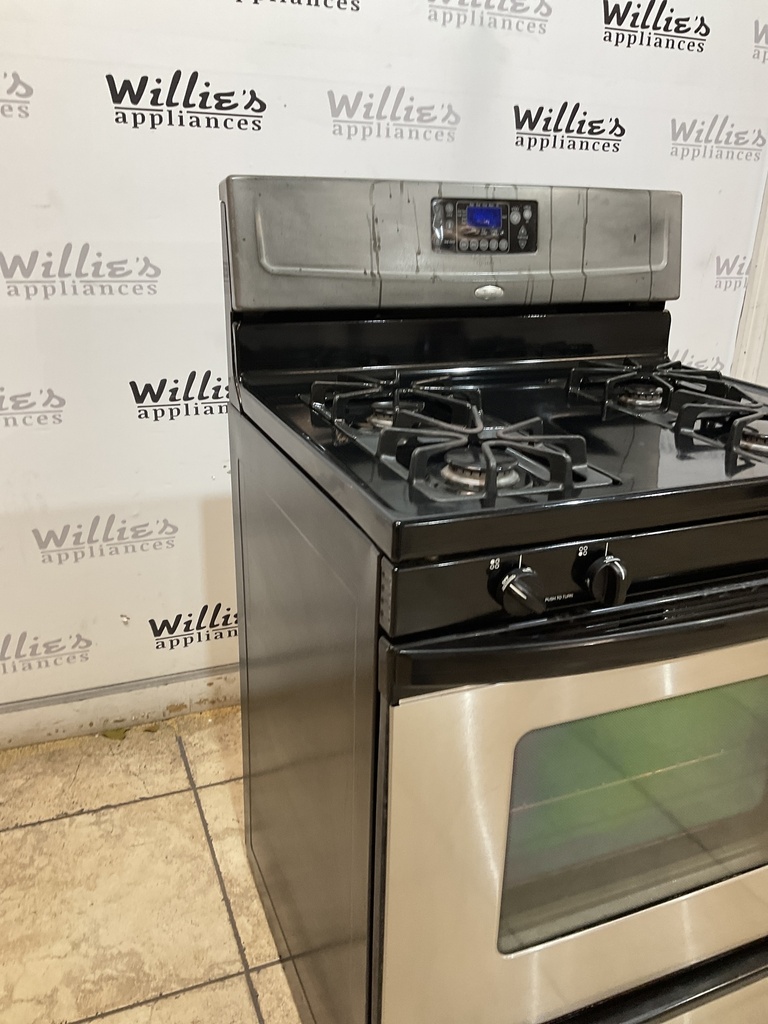 Whirlpool Used Natural Gas Stove 30inches (Stainless Steel)