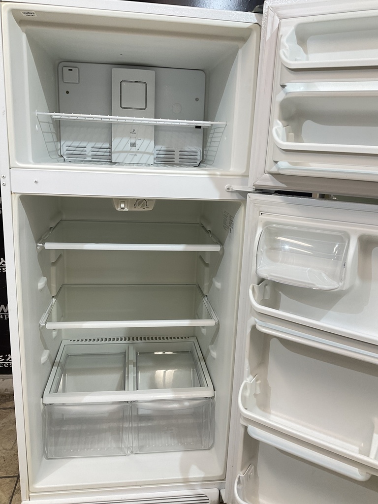White Westinghouse Used Refrigerator Top and Bottom 30x65 1/2” (White) 