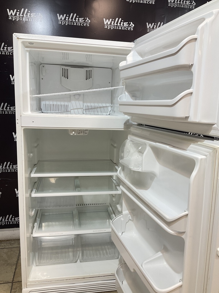 Frigidaire Used Refrigerator Top and Bottom 30x66 1/2” (White) 