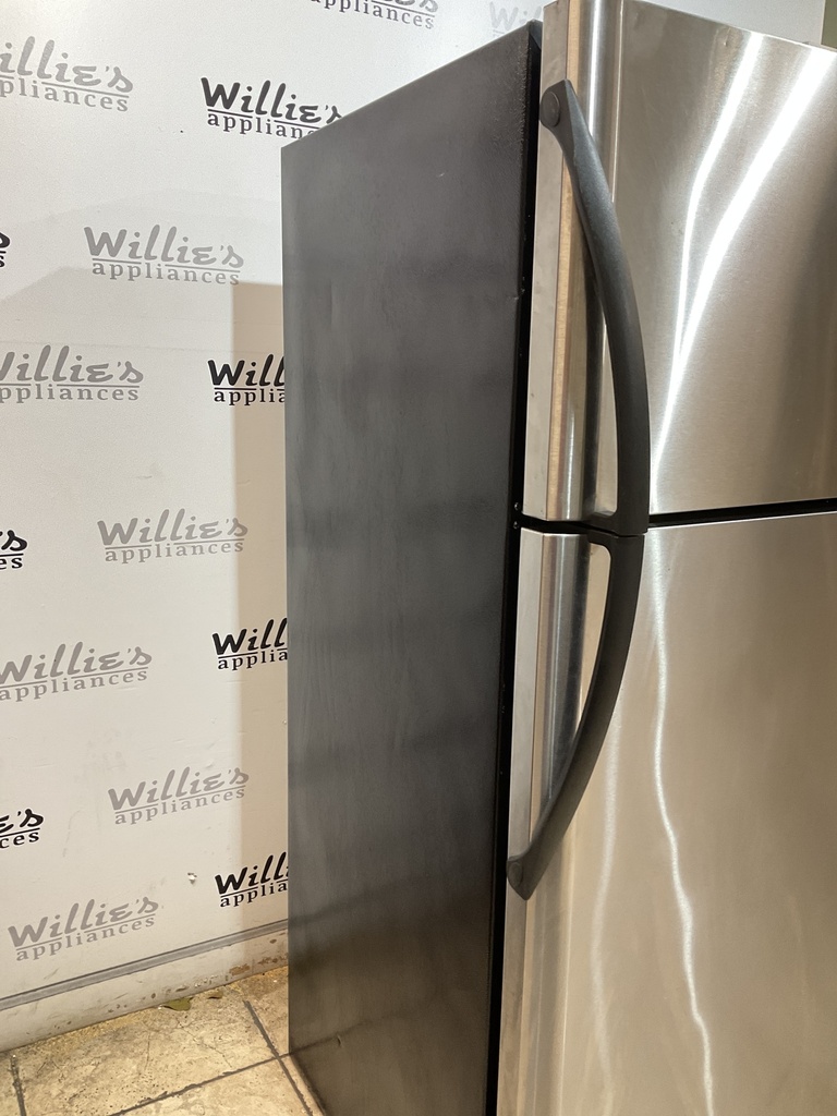 Frigidaire Used Refrigerator Top and Bottom 30x65 1/2” (Stainless Steel) 