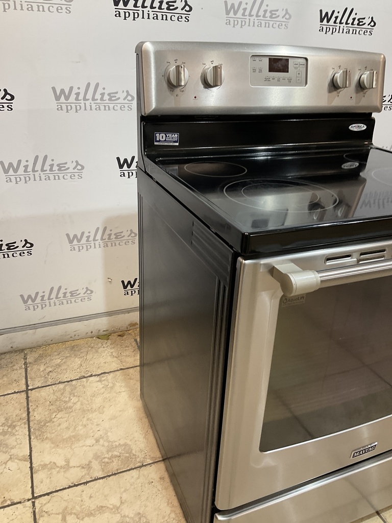 Maytag Used Electric Stove 30inches (Stainless Steel)