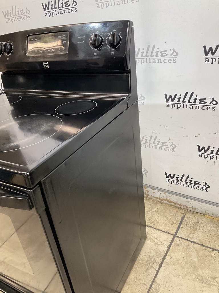 Kenmore Used Electric Stove 220volts (40/50 AMP) 30inches {no cord} (Black) 