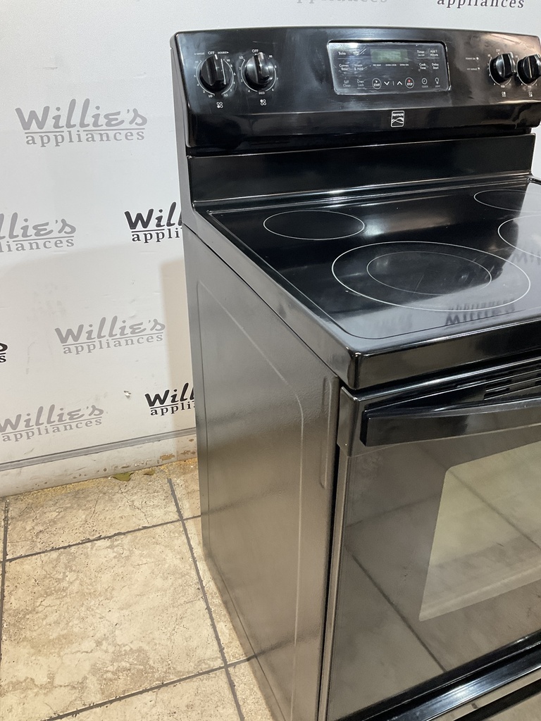 Kenmore Used Electric Stove 220volts (40/50 AMP) 30inches {no cord} (Black) 