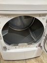 Lg Used Electric Dryer 220volts (30 AMP) 27inches {no cord} (White) 