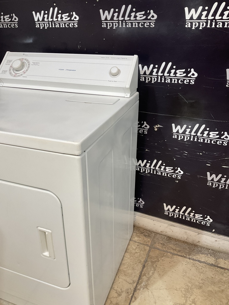 Whirlpool Used Electric Dryer 220volts (30 AMP) 29inches  {3 prong} (White) 
