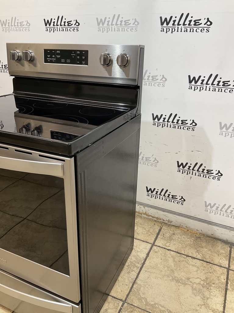 Whirlpool Used Electric Stove 220volts (49/50 AMP) 30inches {4 prong} (Stainless steel) 
