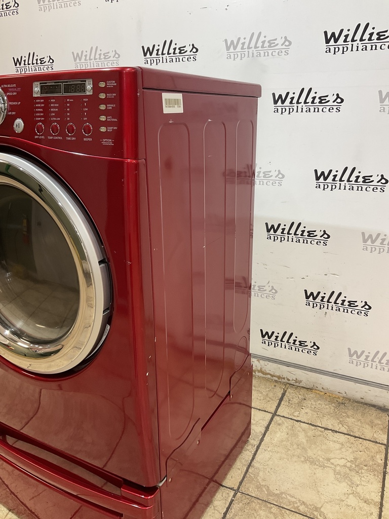 Lg Used Electric Dryer 220volts (30 AMP)27inches {3 prong} (Red) 