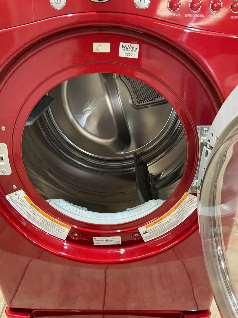 Lg Used Electric Dryer 220volts (30 AMP)27inches {3 prong} (Red) 