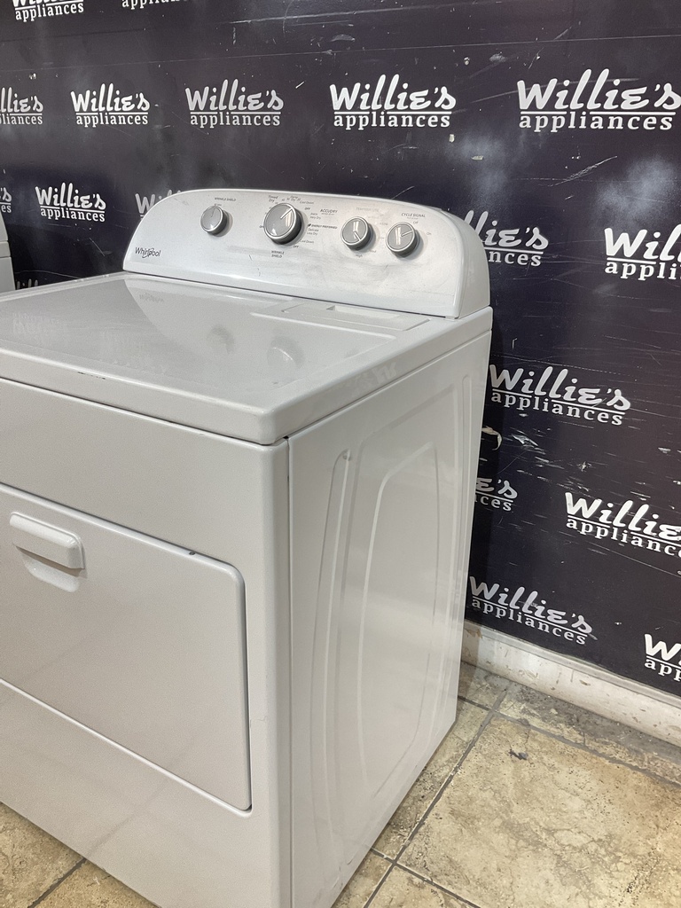 Whirlpool Used Electric Dryer 220volts (30 AMP) 29inches {3 prong} (White)