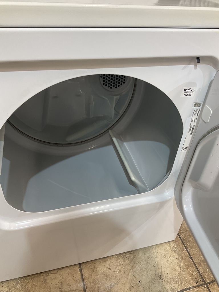 Whirlpool Used Electric Dryer 220volts (30 AMP) 29inches {no cord} (White) 