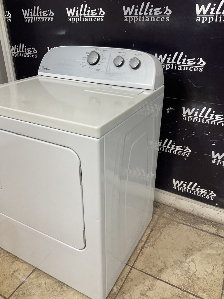 Whirlpool Used Electric Dryer 220volts (30 AMP) 29inches {no cord} (White) 