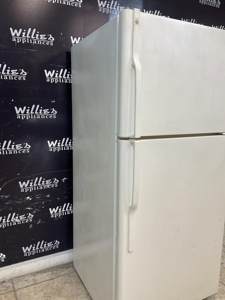 Ge Used Refrigerator Top and Bottom 30x66 1/2” (Bisque) 