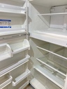Whirlpool Used Refrigerator Top and Bottom 33x66 (White)