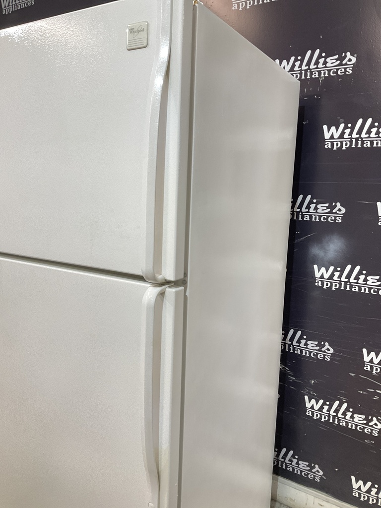 Whirlpool Used Refrigerator Top and Bottom 33x66 (White)