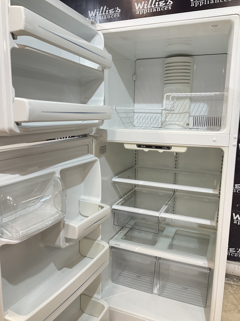 Ge Used Refrigerator Top and Bottom 30x66 1/2” (White) 