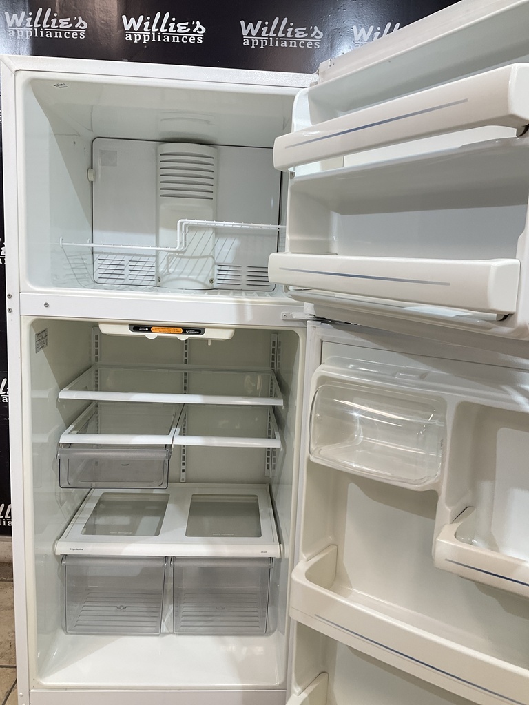 Ge Used Refrigerator Top and Bottom 30x66 1/2” (White) 