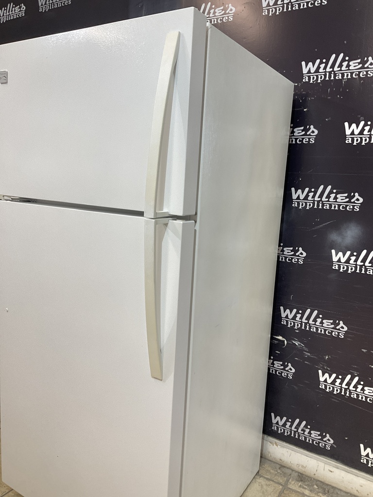 Kenmore Used Refrigerator Top and Bottom 30x65 1/2” (White)